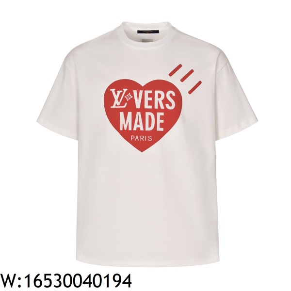 [잔디집2] 루이비통 25SS 하트 LV VERS MADE 반팔티 화이트