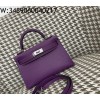 [장인의집] 에르메스 켈리 19 은장 다크 퍼플 epsom