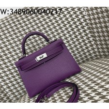 [장인의집] 에르메스 켈리 19 은장 다크 퍼플 epsom