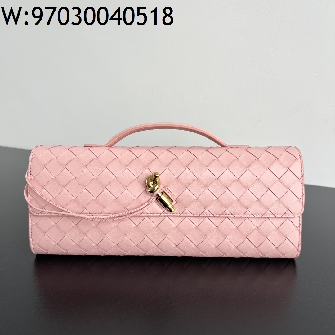 징 팩토리 보테가베네타 안디아모 클러치 741511 31*13*3cm 핑크