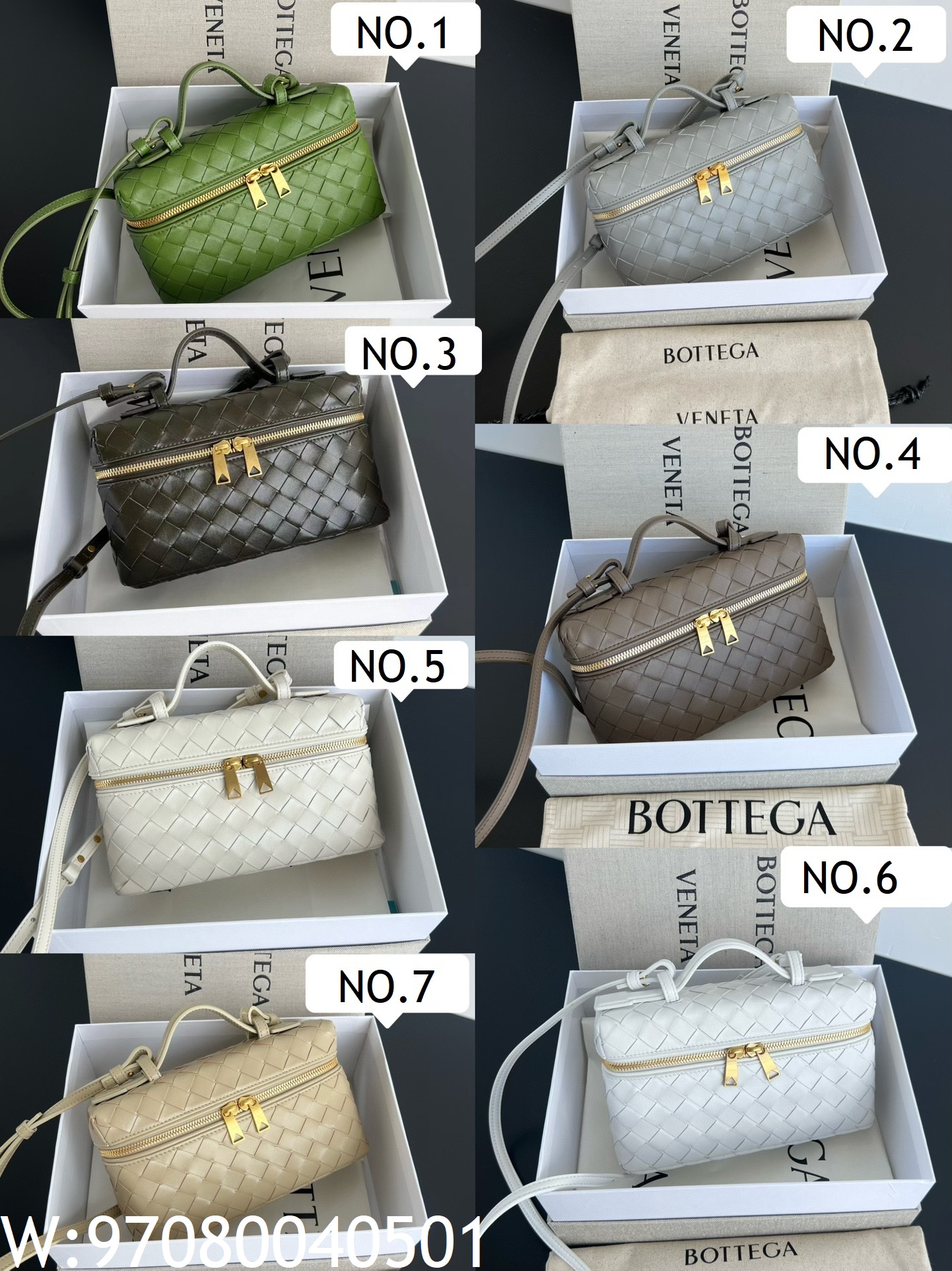 징 팩토리 보테가베네타 뱅뱅 배니티 케이스 789109 22*12.5*5cm 7컬러