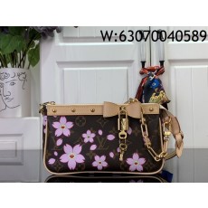 [88factory] 루이비통 LV X TM 포쉐트 악세수아 사쿠라 M13666 13*4*22cm 브라운