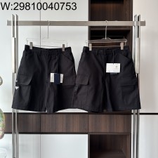 V공장 프라다 큰 포켓 로고 카고 반바지 블랙