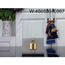 [88factory] 루이비통 컴팩트 로우 키 락 반지갑 M13616 11*8.5*2cm 라이트 그레이