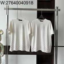 V공장 루이비통 25SS 큐빅 모노그램 그라데이션 반팔티 화이트