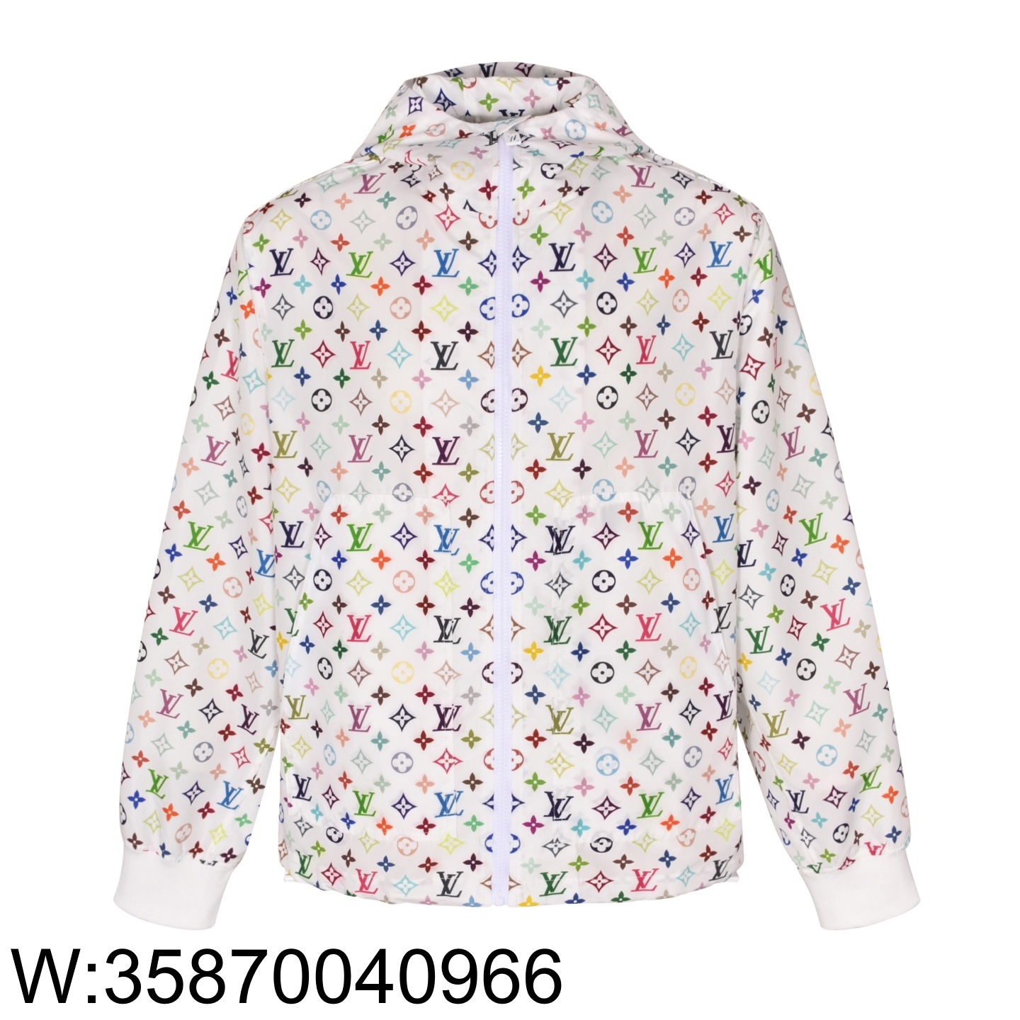 [잔디집2] 루이비통 LV X TM 올 오버 멀티 컬러 모노그램 바람막이 화이트