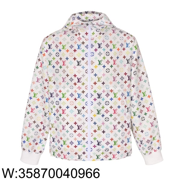 [잔디집2] 루이비통 LV X TM 올 오버 멀티 컬러 모노그램 바람막이 화이트