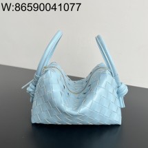 징 팩토리 보테가베네타 탑 핸들 루프 백 스카이 블루 796615 19*12*9cm