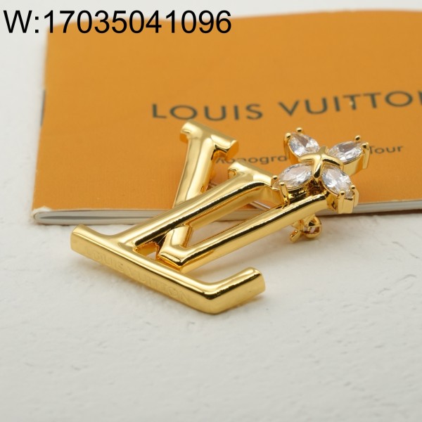 AGG 루이비통 금장 LV 브로치
