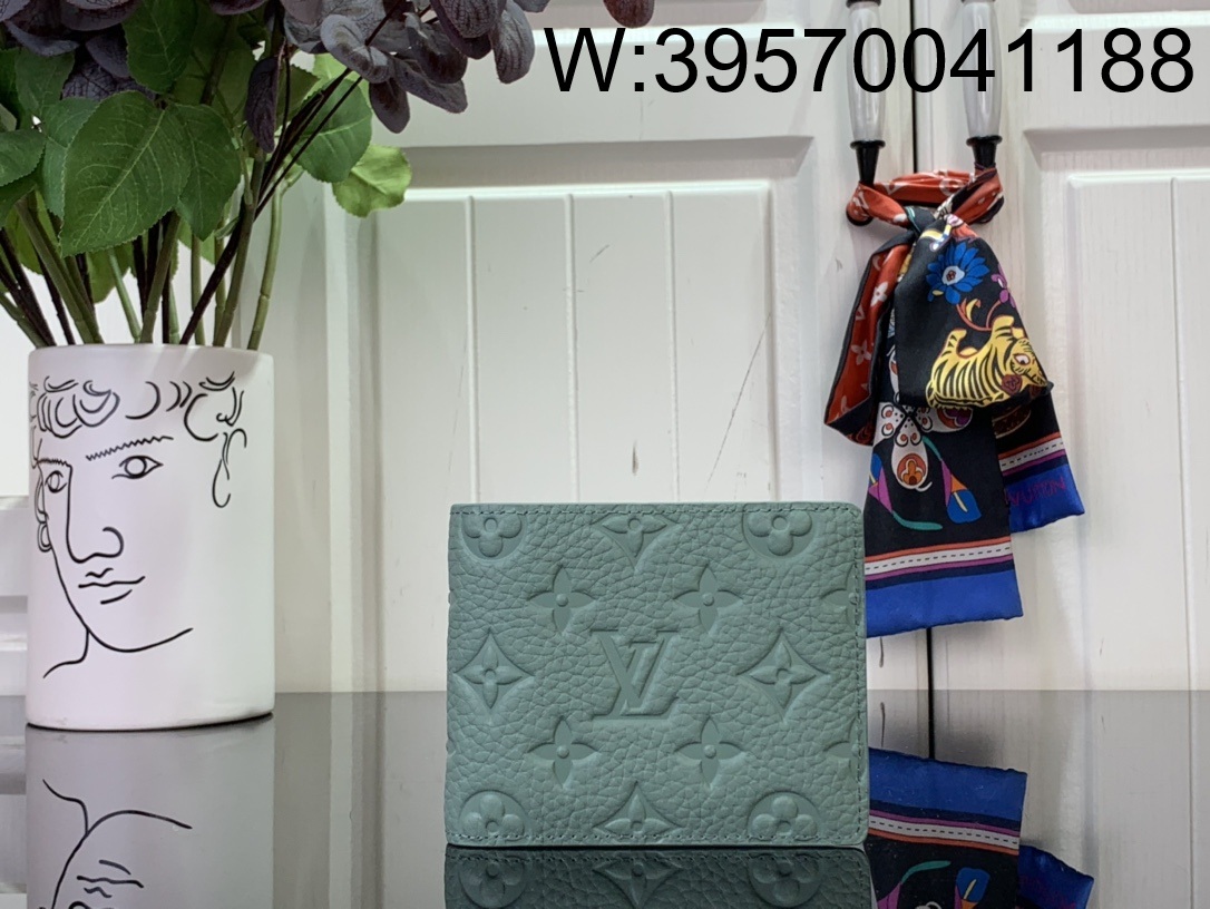[88factory] 루이비통 멀티플 월릿 반지갑 M14252 11.5*9*1.5cm 그린