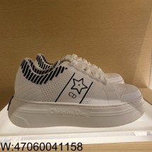 [QR 5009] 디올 스타 CD 스트라이프 스니커즈 화이트 통굽