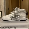 [QR 5009] 디올 퍼스트 스니커즈 이중 끈 하이탑 화이트