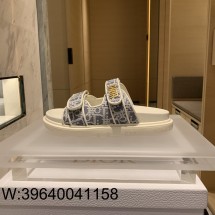 [QR 5009] 디올 액트 금장 오블리크 뮬 슬리퍼