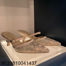 [QR 5009] 디올 capture 뮬 힐 투명 누드 6.5cm