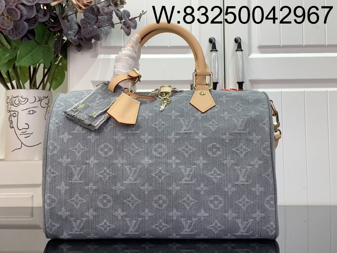 [88factory] 루이비통 스피디 소프트 30 워시드 그레이 M13344 21*17*30cm