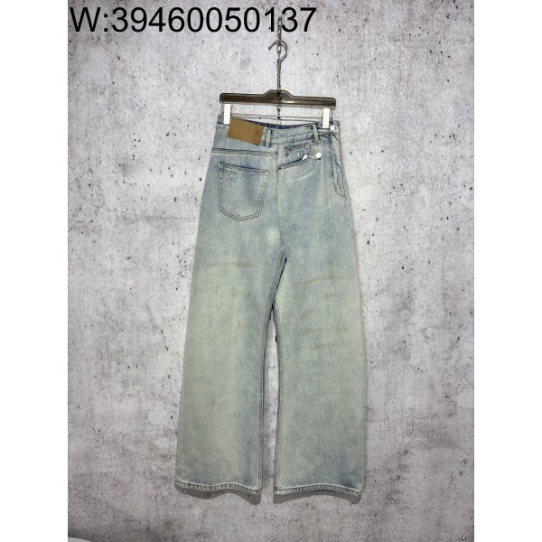 [사슬공장] 메종마르지엘라 SS24 빈티지 불규칙 청바지 라이트 블루 