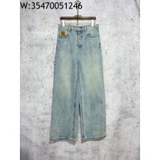 [사슬공장] 루이비통 SS25 포켓 LV 패치 자수 청바지