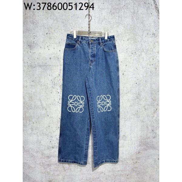 [사슬공장] 로에베 SS25 더블 로고 청바지 블루