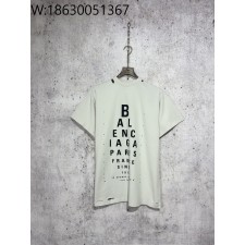 [사슬공장] 발렌시아가 모노그램 이니셜 프린트 반팔티 화이트