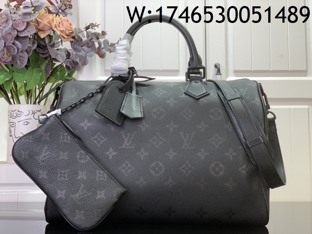 [88factory] 루이비통 스피디 P9 반둘리에 40 블랙 M24419 40*26*23cm