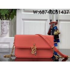 [88factory] 루이비통 월릿 온 체인 LV 블룸 딥핑크 M14548 11.5*4*20cm