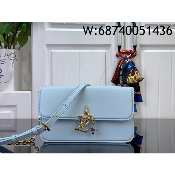[88factory] 루이비통 월릿 온 체인 LV 블룸 라이트 블루 M14547 11.5*4*20cm