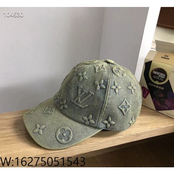 AGG 루이비통 모노그램 워싱 데님 캡 M7156L