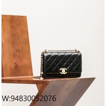 [CD] 샤넬 WOC 플랩 백 골드 메탈 블랙