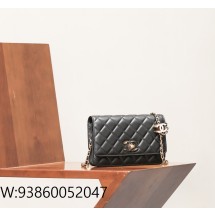 [CD] 샤넬 24A CC WOC 플랩 백 블랙 19*12*3.5cm