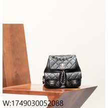 [CD] 샤넬 백팩 그레인드 샤이니 카프스킨 골드 메탈 스몰 블랙 23P 16.5*17.5*10cm