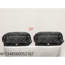 [CD] 샤넬 라지 호보 백 24N 블랙 44cm