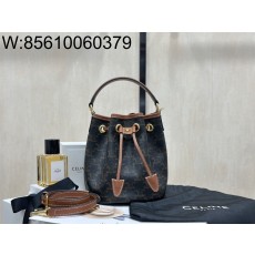 백경 셀린느 틴 클라라 백 - 트리옹프 캔버스 카프스킨 121672 16*19*16cm