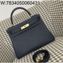 [장인의집] 에르메스 켈리 28 금장 다크 네이비 togo