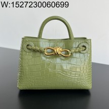 징 팩토리 보테가베네타 안디아모 미니 엠보싱 악어무늬 777614 22*9*15.5cm 아보카도 그린