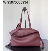 [dxg] 발렌시아가 캐리 라지 볼링백 와인 35.8*18.7*16.5cm