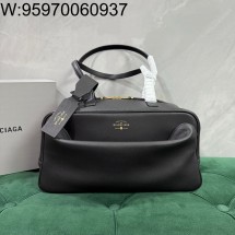 [dxg] 발렌시아가 캐리 라지 볼링백 블랙 35.8*18.7*16.5cm