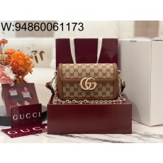 [JHL] 구찌 스몰 숄더백 브라운 826761 21.5*14*9cm