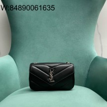 Pomegrante 생로랑 램스킨 소재 LOULOU 루루 토이 미니 821749 20*12*5cm 블랙 실버