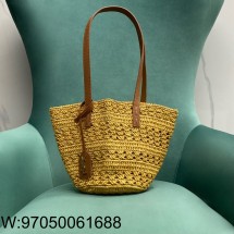 Pomegrante 생로랑 라피아 소재의 PANIER 스몰백 761461 38*20*20cm