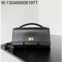 [dxg] 발렌시아가 벨 에어 스몰 클러치 온 스트랩 블랙 골드 장식 26.9*13.9*5.3cm