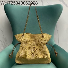 Pomegrante 생로랑 라피아 소재 JAMIE 쇼퍼 838876 27*11*33.5cm