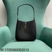 Pomegrante 생로랑 그레인 가죽 소재 소몰 5 A 7 713938 22*9.5*21.5cm 블랙 실버