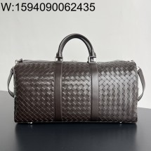 징 팩토리 보테가베네타 인트레치아토 기내 여행 가방 795287 50*27*24cm 초콜릿