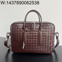 징 팩토리 보테가베네타 겟어웨이 브리프케이스 라지 와인 766361 39*28.5*8cm