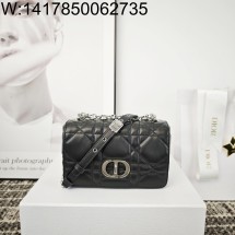 [JHL] 디올 소프트 디올 카로 스몰 백 매크로까나쥬 램스킨 블랙 은장 20*13*7cm