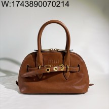 [JHL] 미우미우 아벙츄어 나파 레더 탑 핸들 스몰 백 오크 5BB169 28*16.5*10cm