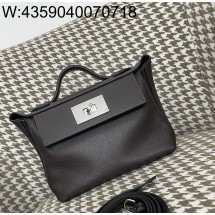 [장인의집] 에르메스 2424 미니 은장 배색 초콜릿 sw/eve