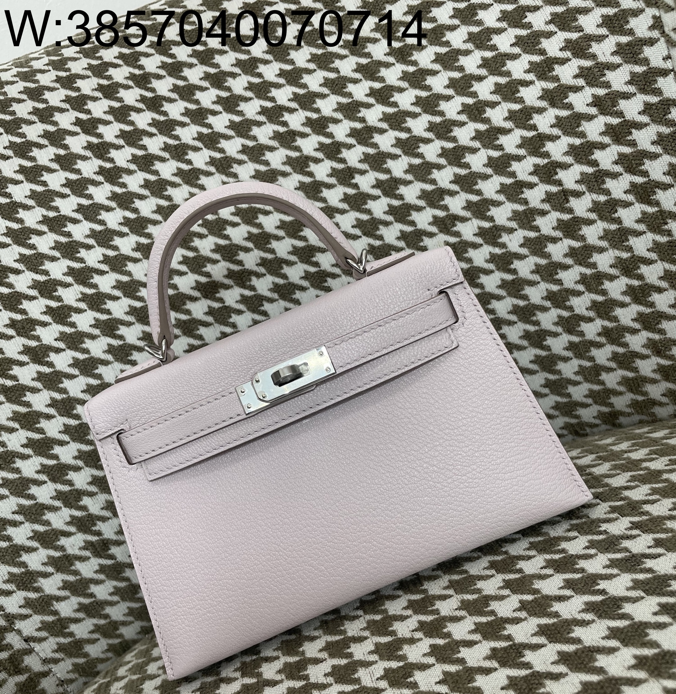 [장인의집] 에르메스 켈리 19 은장 핑크 보라 산양가죽