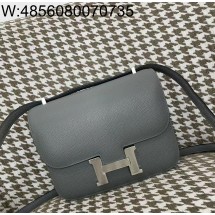 [장인의집] 에르메스 콘스탄스 19 은장 회녹색 epsom