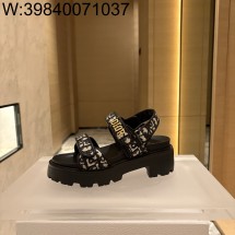 [QR 5009] 디올 디올액트 플랫폼 샌들 블랙